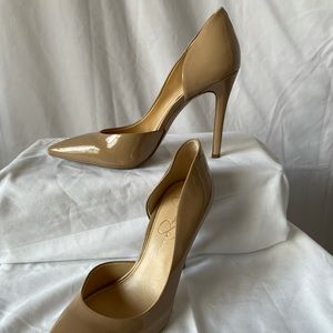 Nude D’orsay Pointed Toe Pump by Jessica Simpson